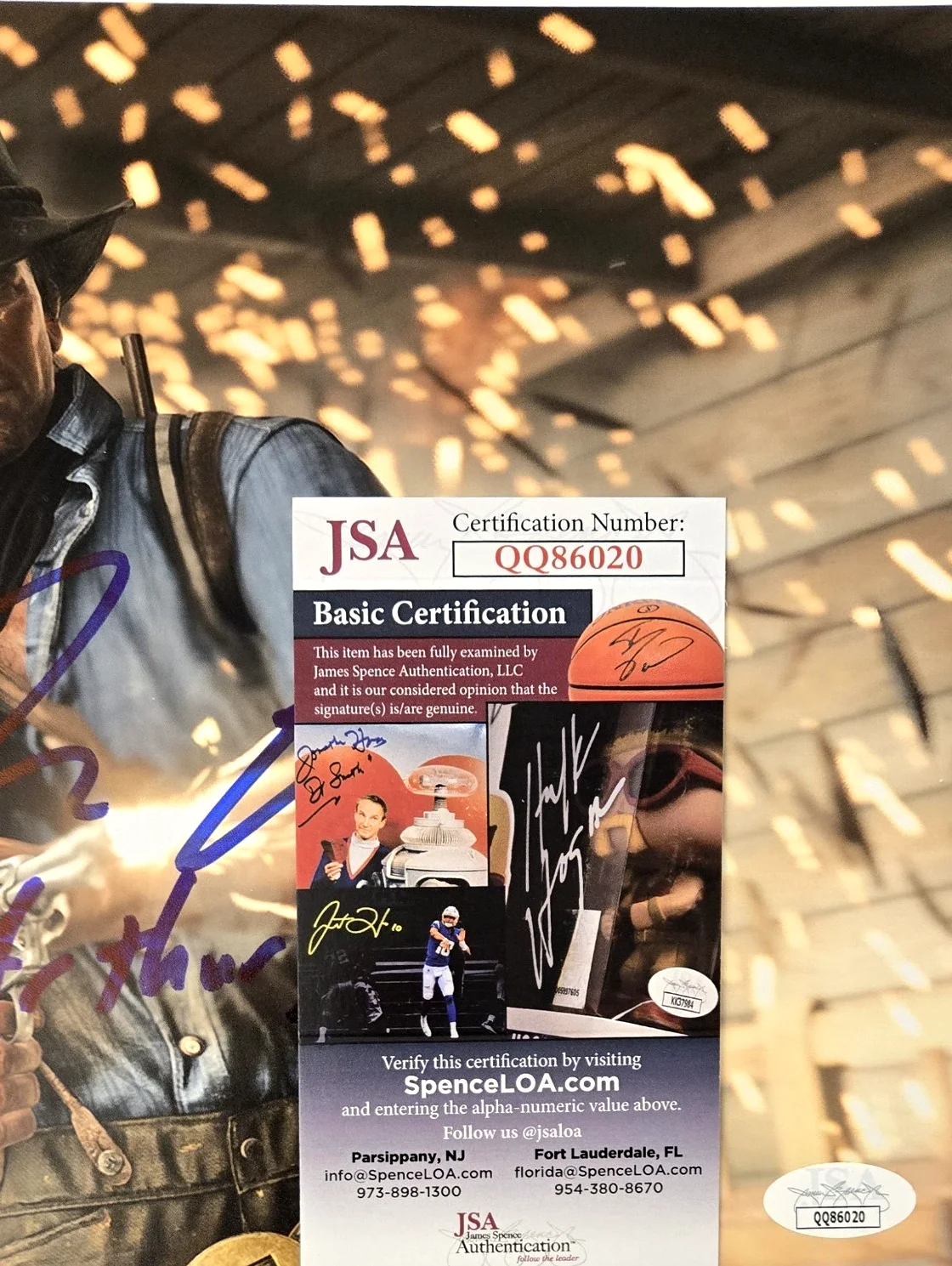 Roger Clark — Roger Clark Signed Photo Red Dead Redemption Arthur Morgan Autograph 8x10 JSA 20, image 2