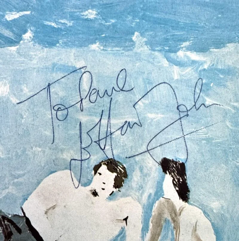 Elton John — Elton John Signed Autograph Blue Moves Album Record - Vintage Signature JSA COA, изображение 3