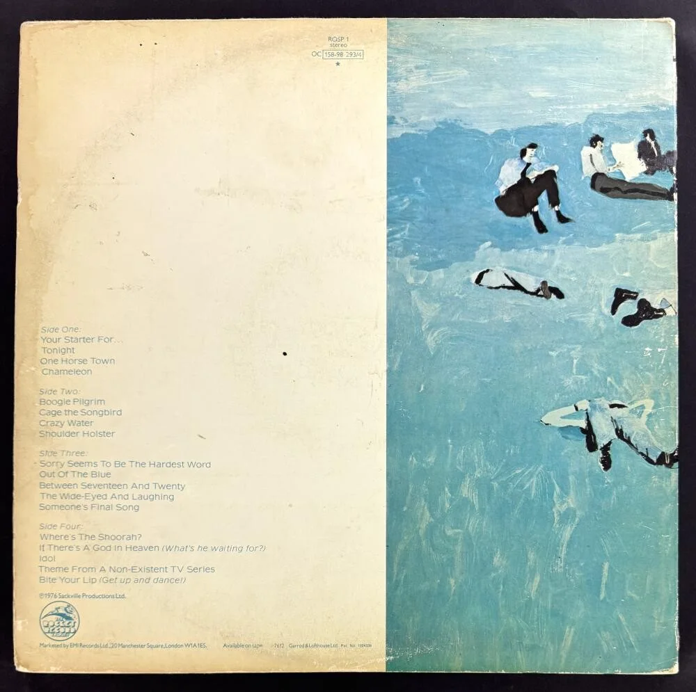 Ray Cooper, Elton John — Elton John & Ray Cooper Signed Autograph Album Vinyl Record - Blue Moves JSA COA, изображение 2