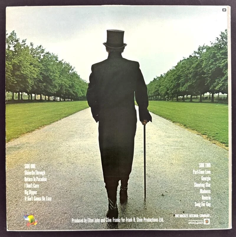 Elton John — Elton John Signed Autograph Album Vinyl Record LP - A Single Man w/ JSA COA, изображение 2
