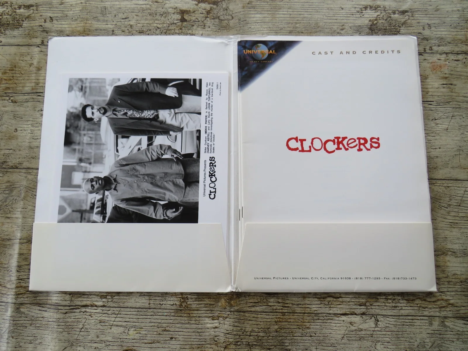 CLOCKERS ORIGINAL 1995 CINEMA FILM MOVIE PRESS KIT Harvey Keitel 4 PHOTOS 90's, изображение 2