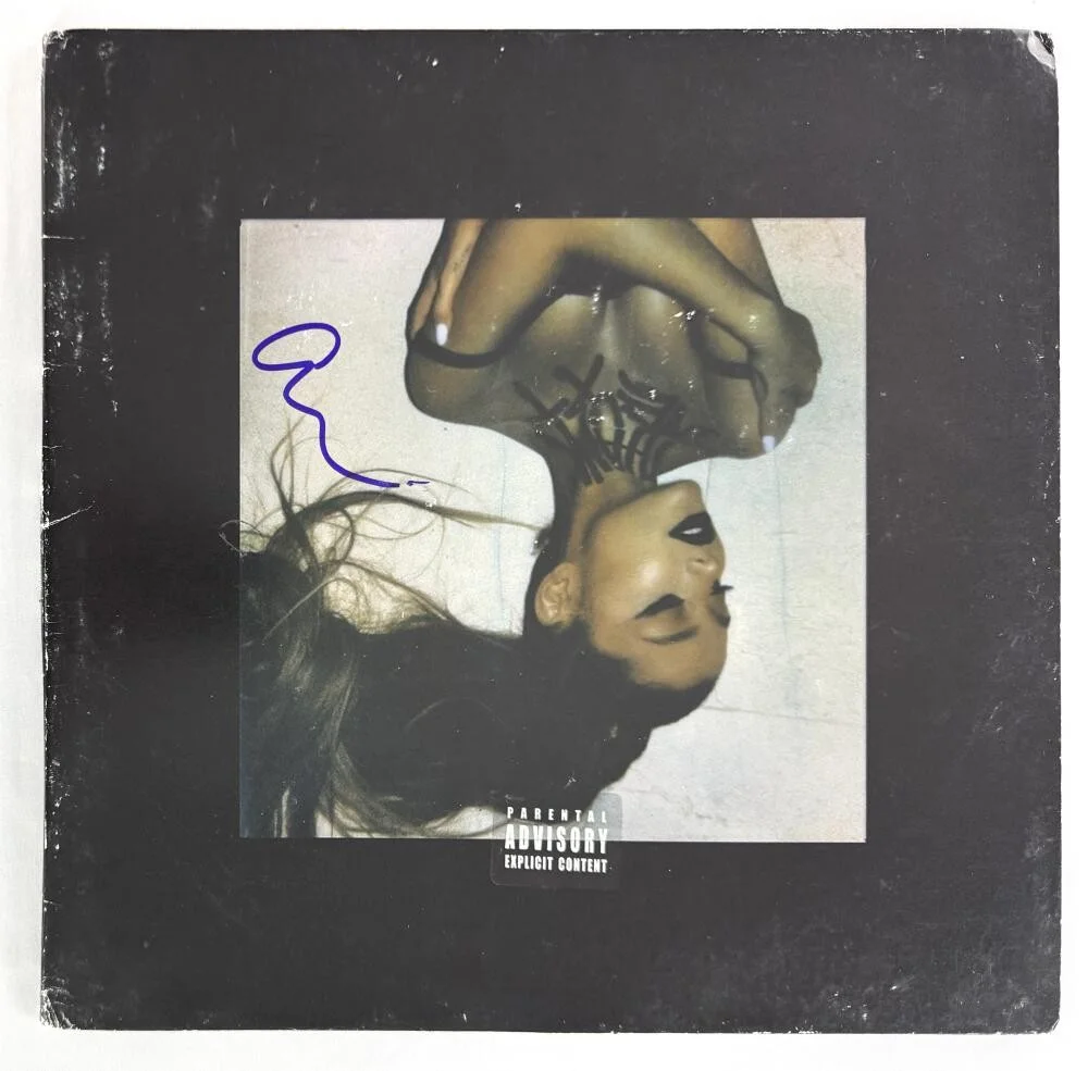 Ariana Grande — Ariana Grande Signed Autograph Album Vinyl Record - Thank U Next w/ JSA COA
