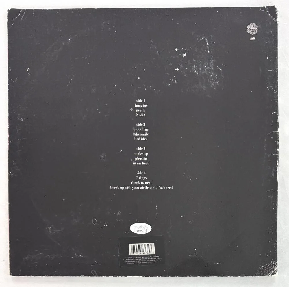 Ariana Grande — Ariana Grande Signed Autograph Album Vinyl Record - Thank U Next w/ JSA COA, image 2