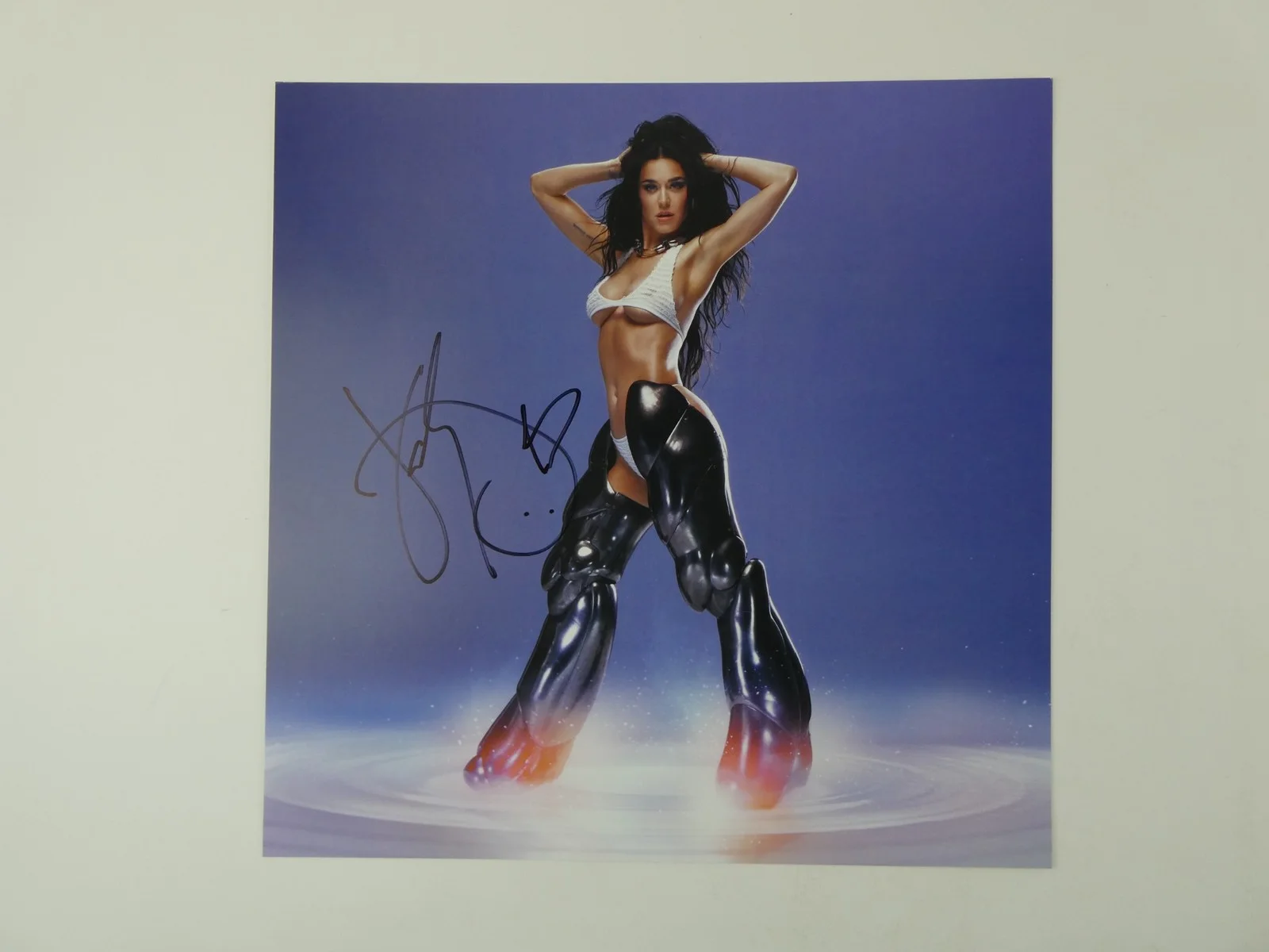 Katy Perry Signed 143 Lithograph 12x12" w/ Vinyl LP Album Autographed JSA COA, изображение 3
