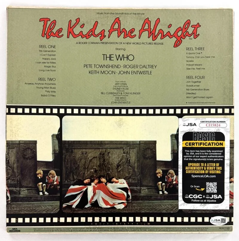 John Entwistle — John Entwistle The Who Signed Autograph Album Record - Kids Are Alright JSA COA, image 2