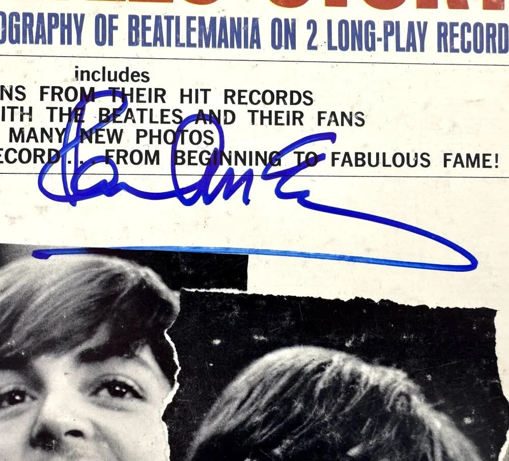 Paul McCartney — Paul McCartney Signed Autograph Album Vinyl Record The Beatles Story Beckett COA, изображение 3