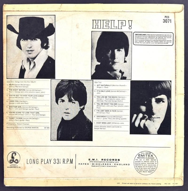 Paul McCartney — Paul McCartney The Beatles Signed Autograph Album Vinyl Record Help! w/ JSA COA, изображение 2