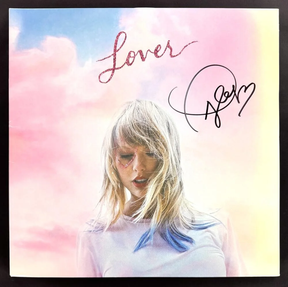 Taylor Swift — Taylor Swift Signed Autograph Album Vinyl Record LP - Lover - RARE! w/ JSA COA