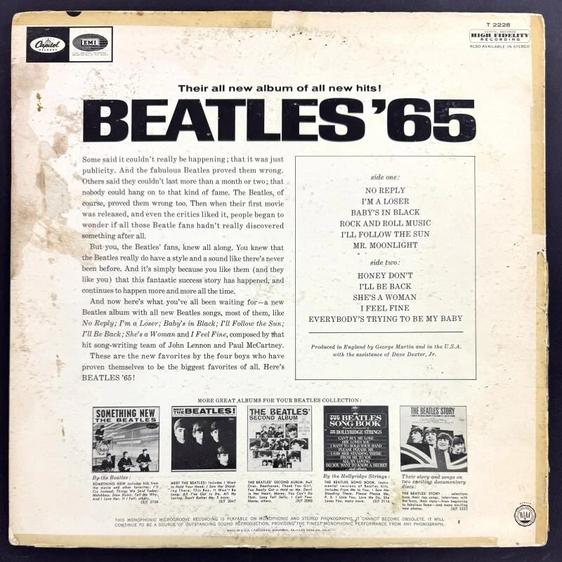 Paul McCartney, Ringo Starr — Paul McCartney & Ringo Starr Signed Autograph Album Record The Beatles 65 - JSA, изображение 2