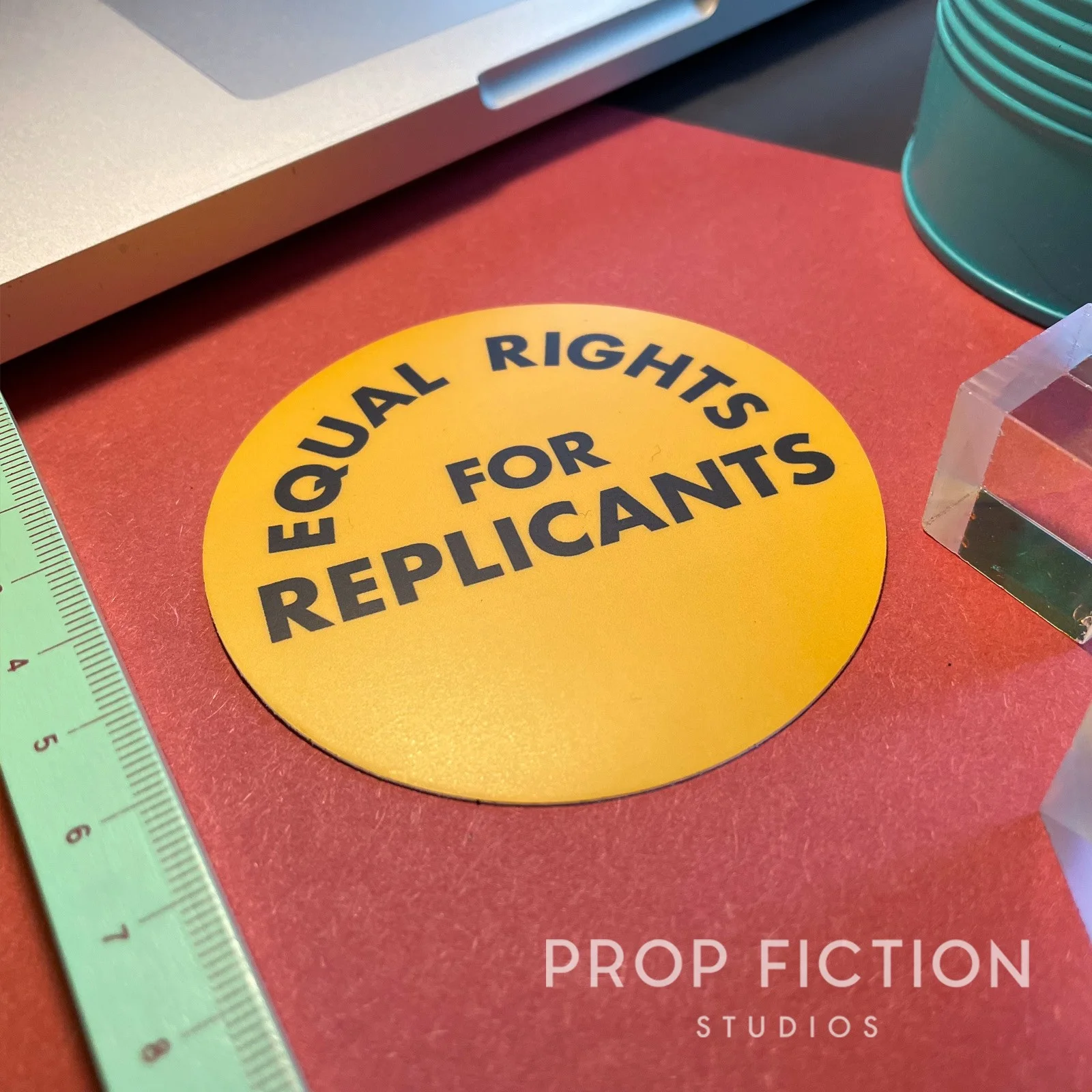 Blade Runner - Prop Equal Rights for Replicants Sticker / Set Dressing Decal, image 2