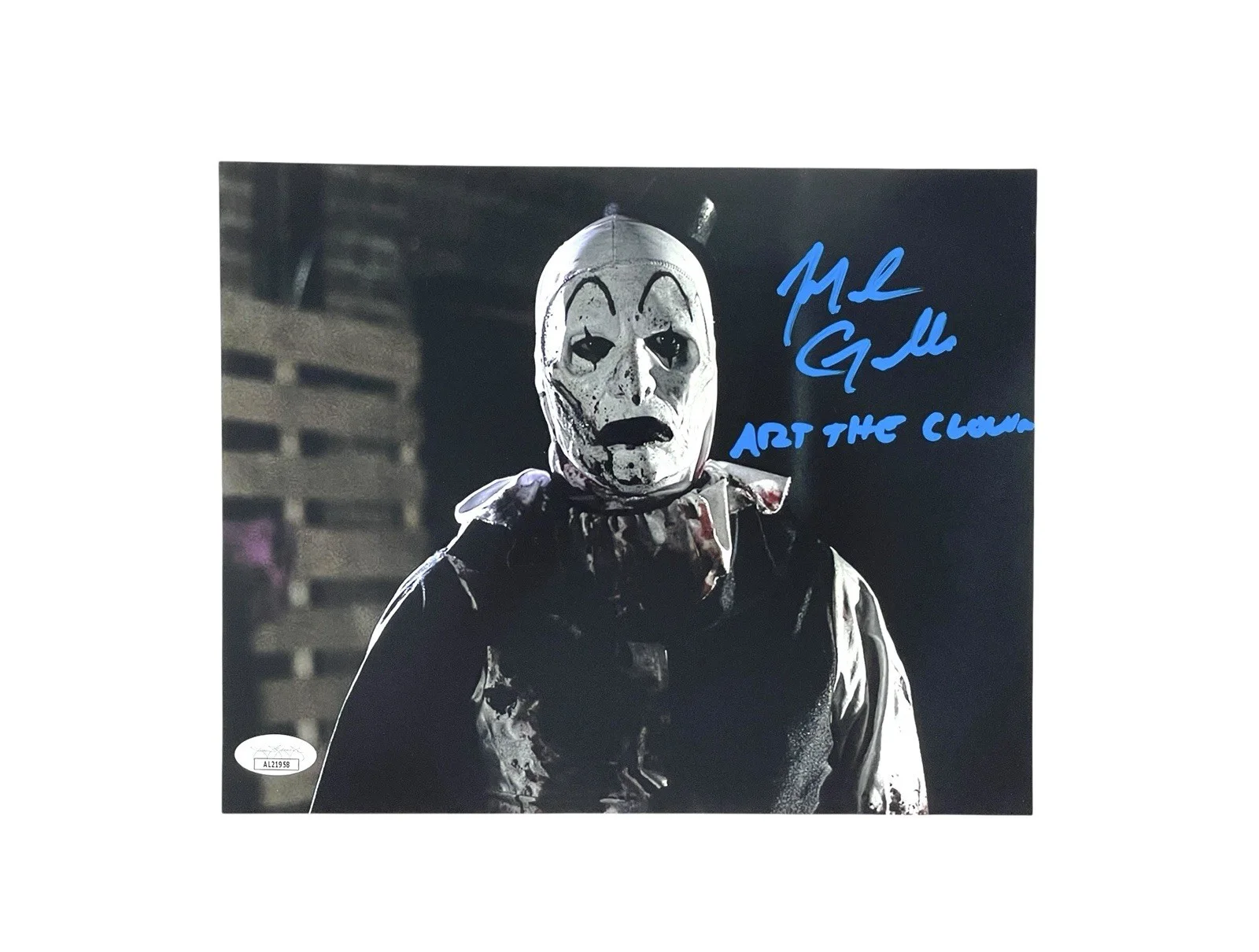 Mike Giannelli — Art The Clown Signed 8x10 Photo Mike Giannelli All Hallows' Eve Terrifier JSA 🔪, image 2