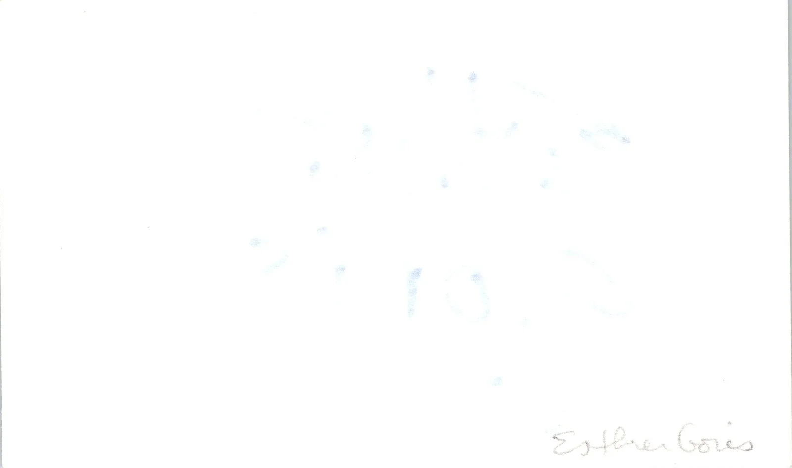Esther Goris — Esther Goris Signed 3x5 Index Card Eva Peron The True Story Autographed, image 2