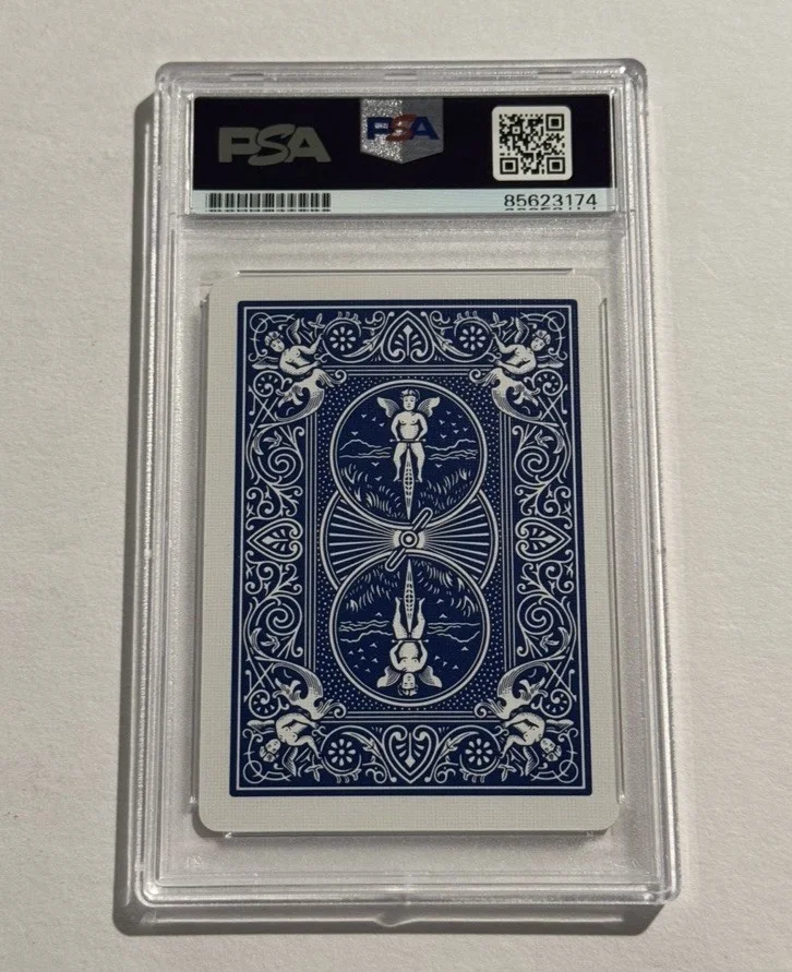 SPIKE LEE SIGNED AUTO PLAYING CARD MOVIE DIRECTOR LEGEND VERY RARE PSA SLAB, image 2