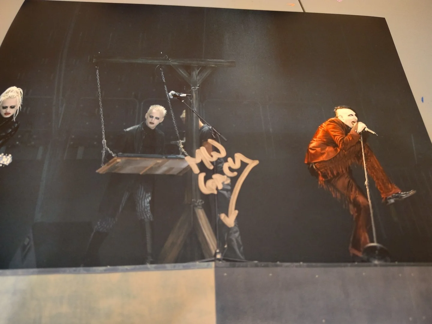 Madonna Wayne Gacy Signed Live 8x10 Photo Marilyn Manson Band Keyboard Piano, изображение 2