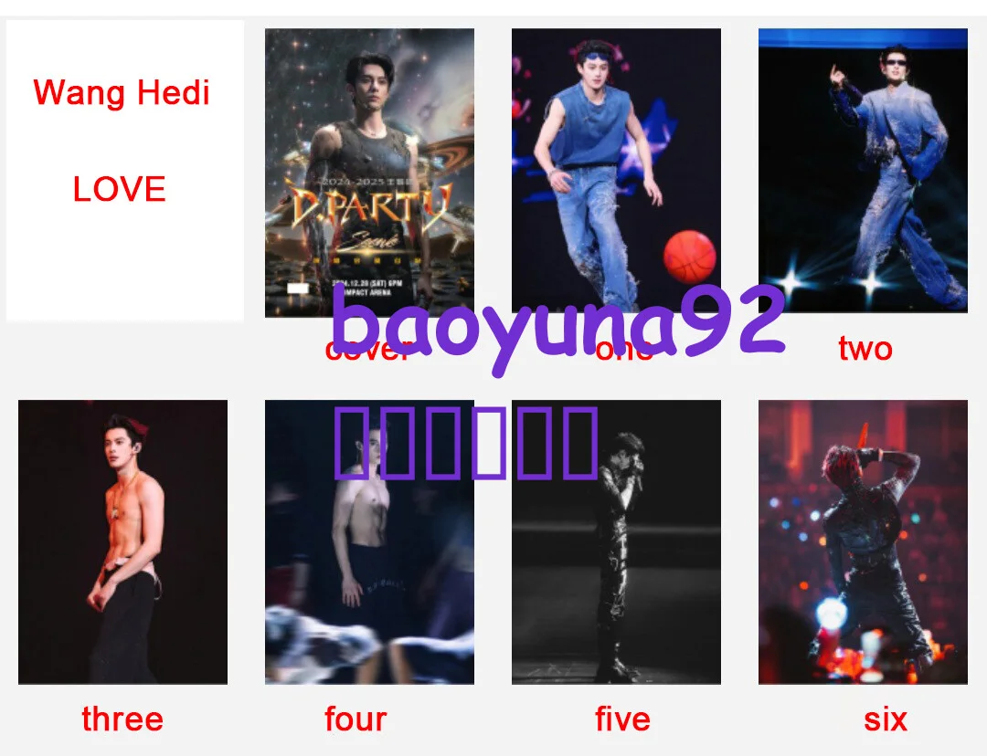 Wang Hedi Bangkok Concert Commemorative Album Photo Collection Surrounding Album, изображение 3