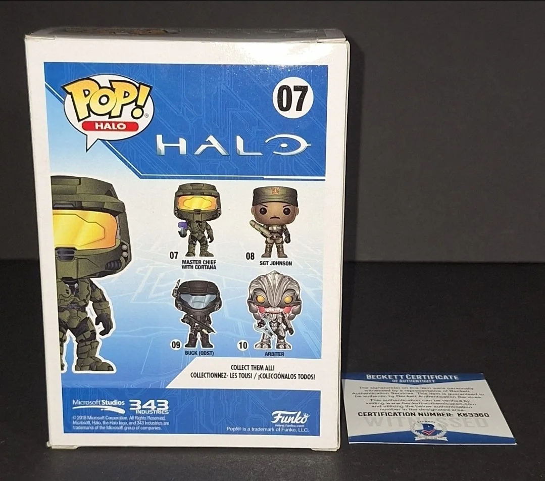 Steve Downes — Steve Downes Signed Autographed Halo Master Chief Tango Down Funko Beckett COA, изображение 3