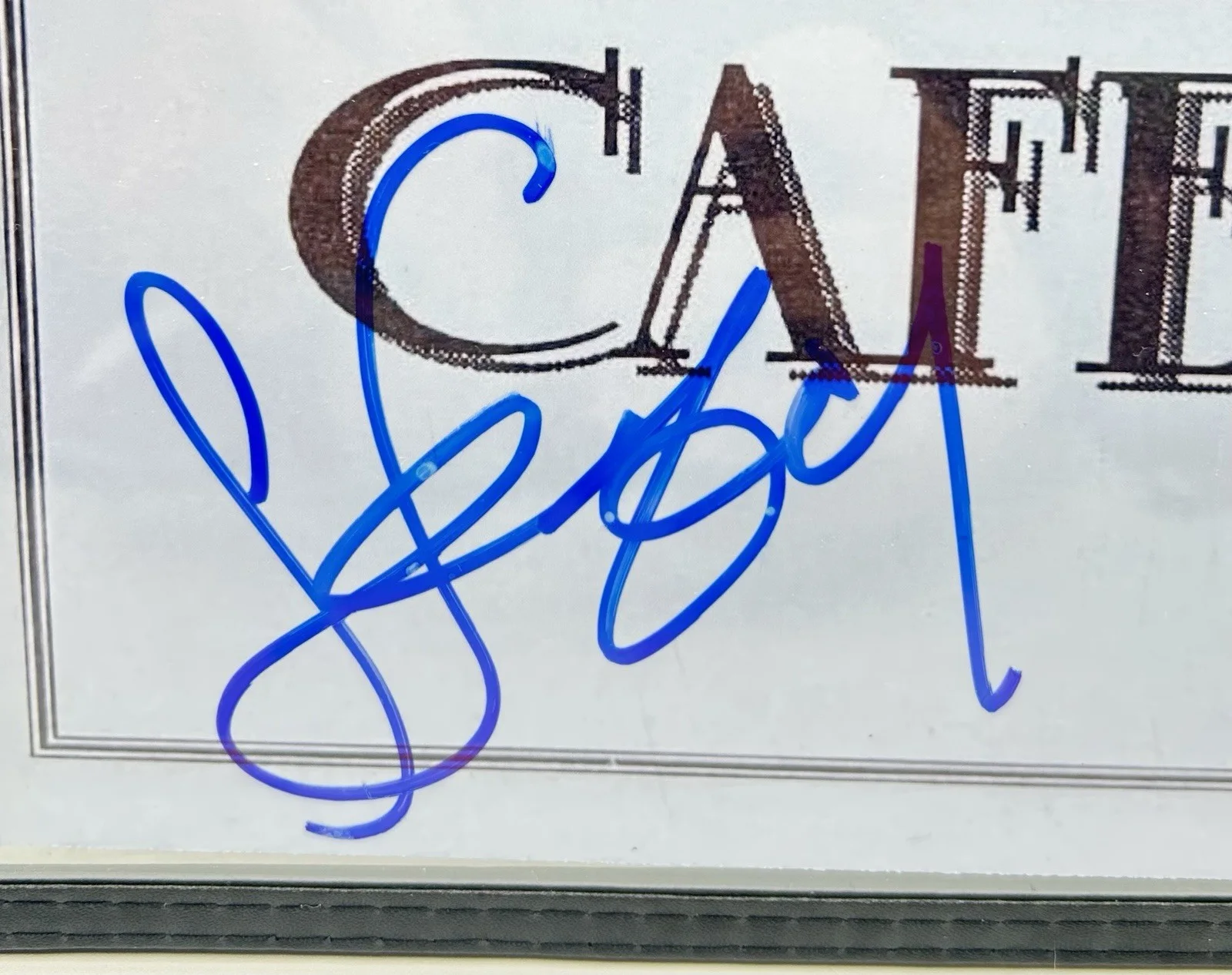 Jerry Seinfeld — Jerry Seinfeld Signed Monk’s Cafe Full Size Menu Replica Autographed JSA COA, image 3