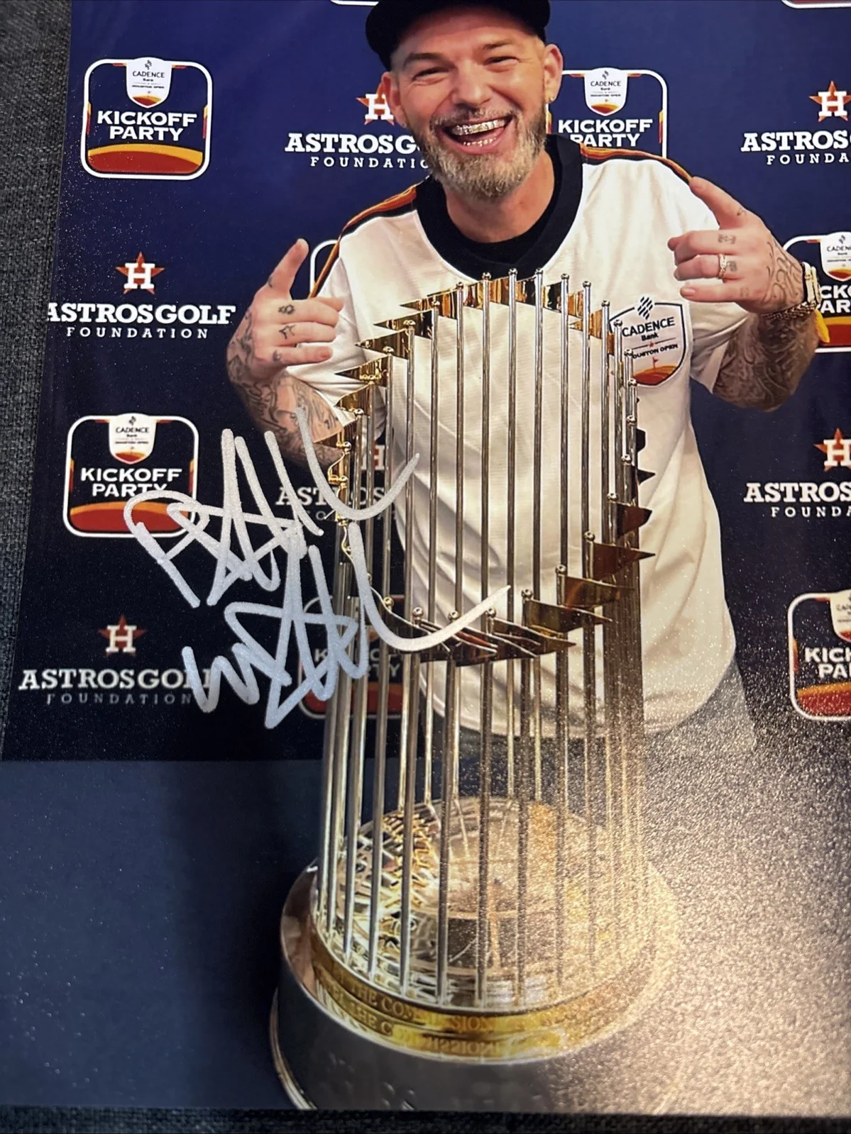 PAUL WALL SIGNED 8x10 Photo JSA COA HOUSTON ASTROS WORLD SERIES B, image 2