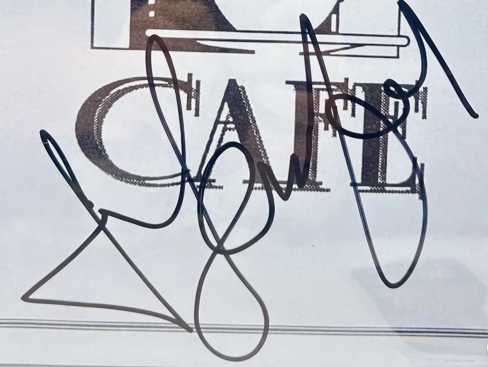 Jerry Seinfeld — Jerry Seinfeld Signed Monk’s Cafe Full Size Menu Replica Autographed JSA COA, image 3