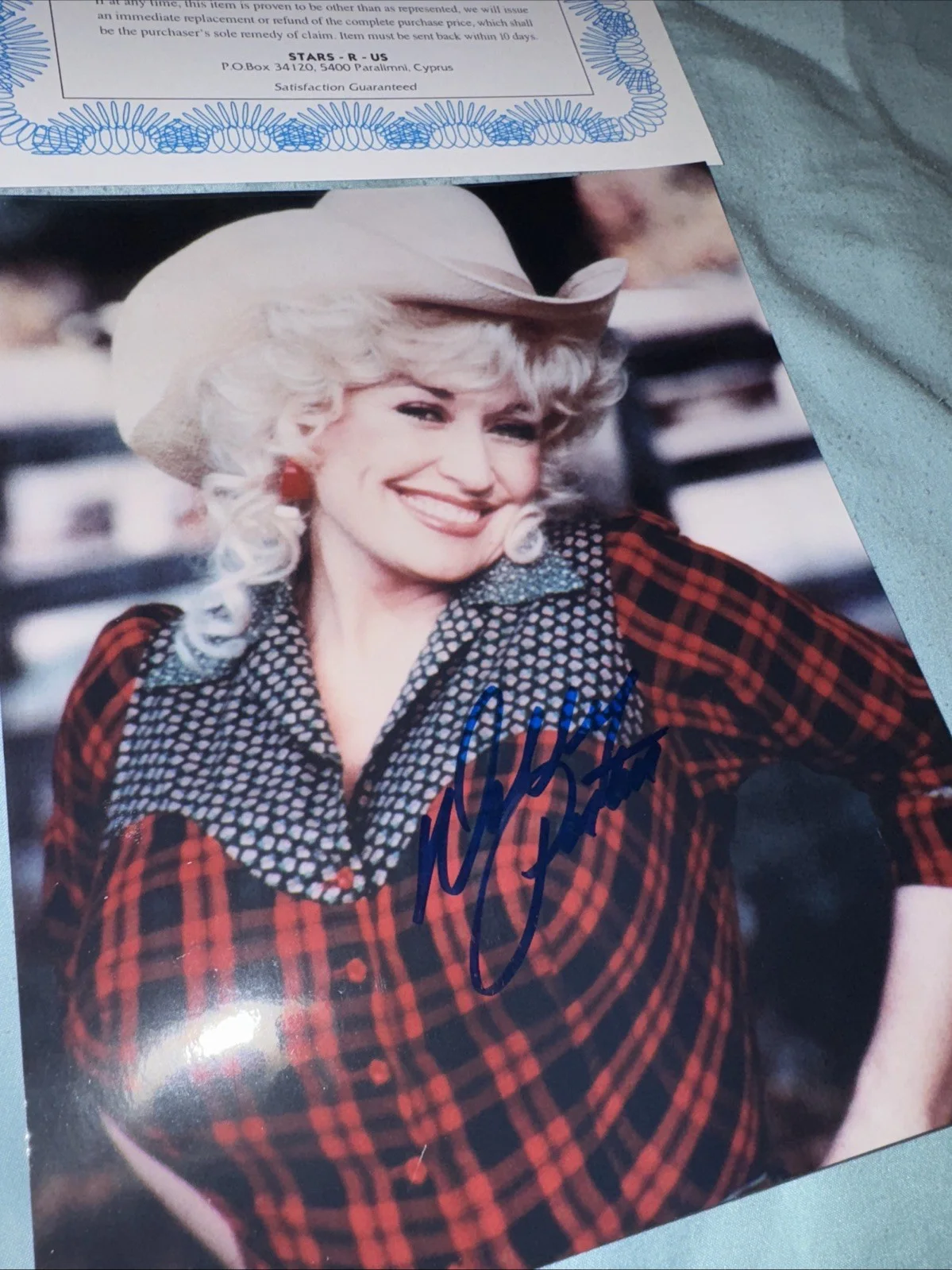 Authentic Signed Dolly Parton 8x10 Photo, image 3