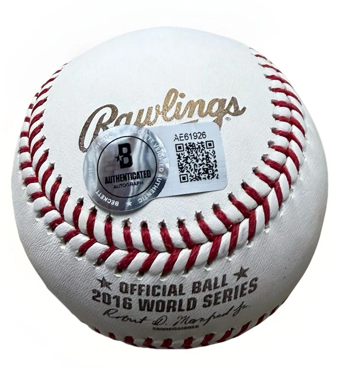 EDDIE VEDDER signed (Pearl Jam) 2016 World Series OML baseball BECKETT AE61926, изображение 3