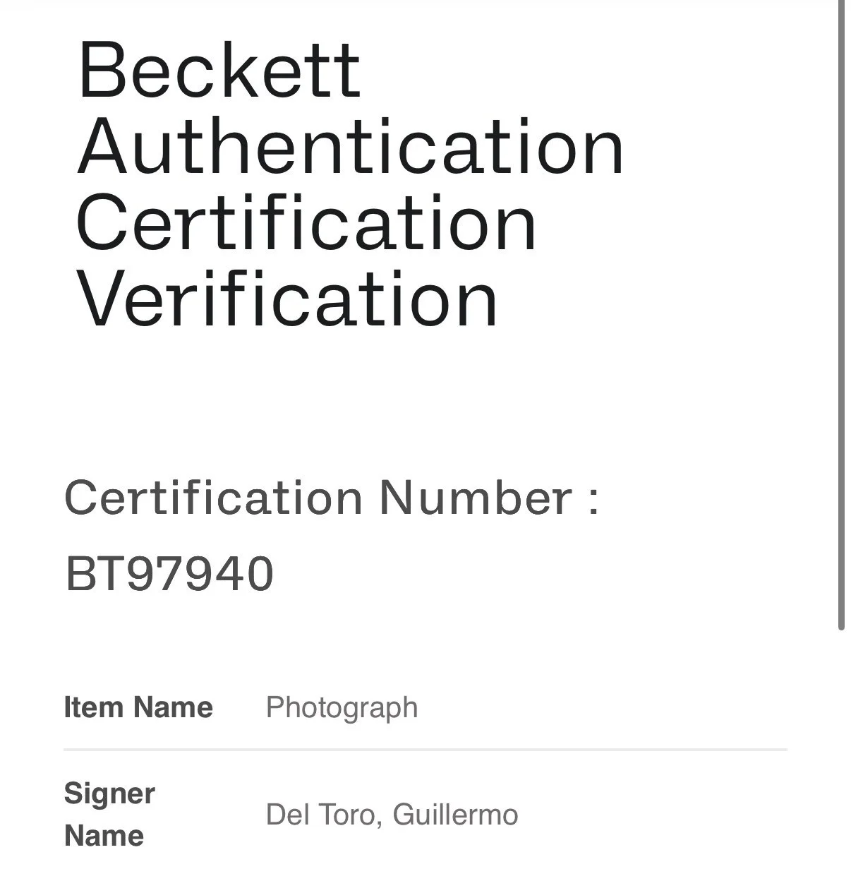 Guillermo Del Toro — GUILLERMO DEL TORO SIGNED AUTOGRAPH 11x17 FRANKENSTEIN PHOTO BECKETT BT97940, image 4