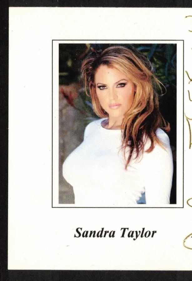 Sandra Taylor — Sandra Taylor Lip Print & Signed 5 1/2 x 4 1/4 Inch Card "Personalized", image 2