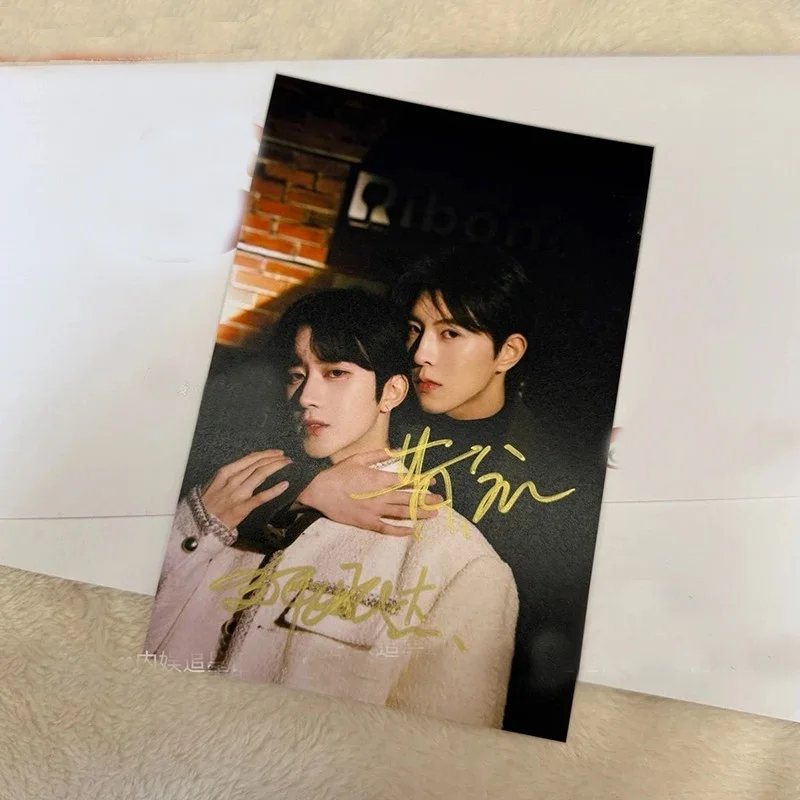 Desire Huang Xing Qiu Dingjie Autographed Photo Card Postcard 垂涎 黄星 邱鼎杰, изображение 5