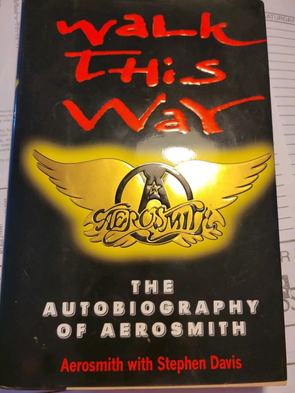 Aerosmith Walk This Way Signed Book Autographed by all 5 Steven Tyler Joe Perry, изображение 2