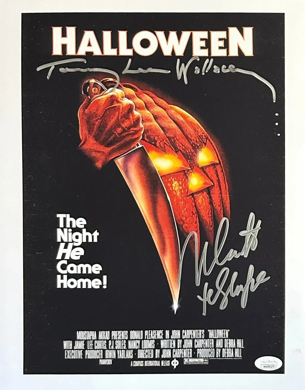Tommy Lee Wallace Nick Castle — Tommy Lee Wallace Nick Castle autographed inscribed 11x14 photo Halloween JSA