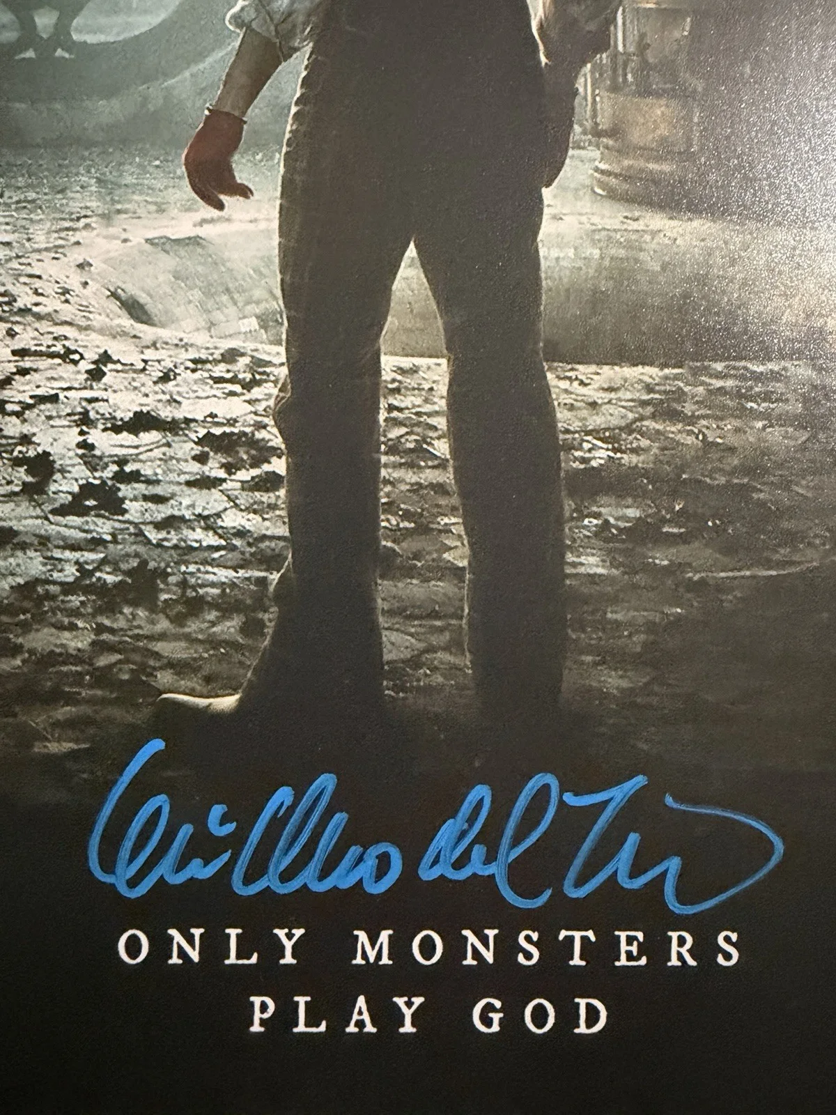 Oscar Isaac, Guillermo Del Toro — GUILLERMO DEL TORO SIGNED AUTOGRAPH 11x14 FRANKENSTEIN PHOTO BECKETT-A, image 3