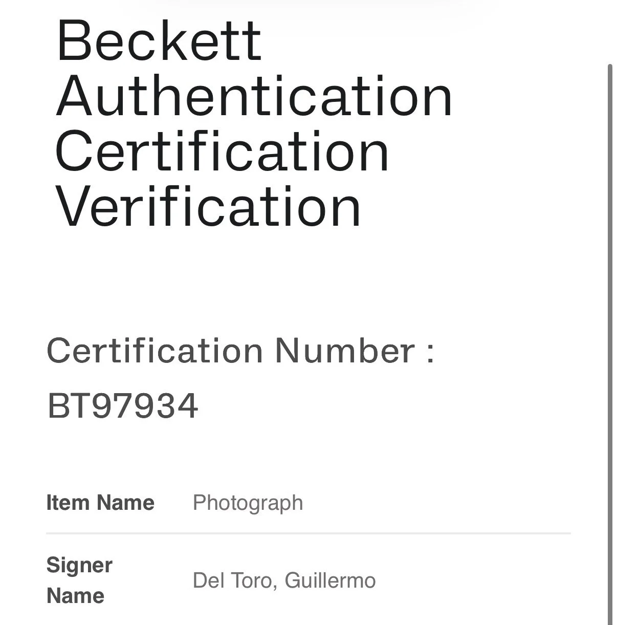 Guillermo Del Toro — GUILLERMO DEL TORO SIGNED AUTOGRAPH 12x18 FRANKENSTEIN PHOTO BECKETT-A, image 4
