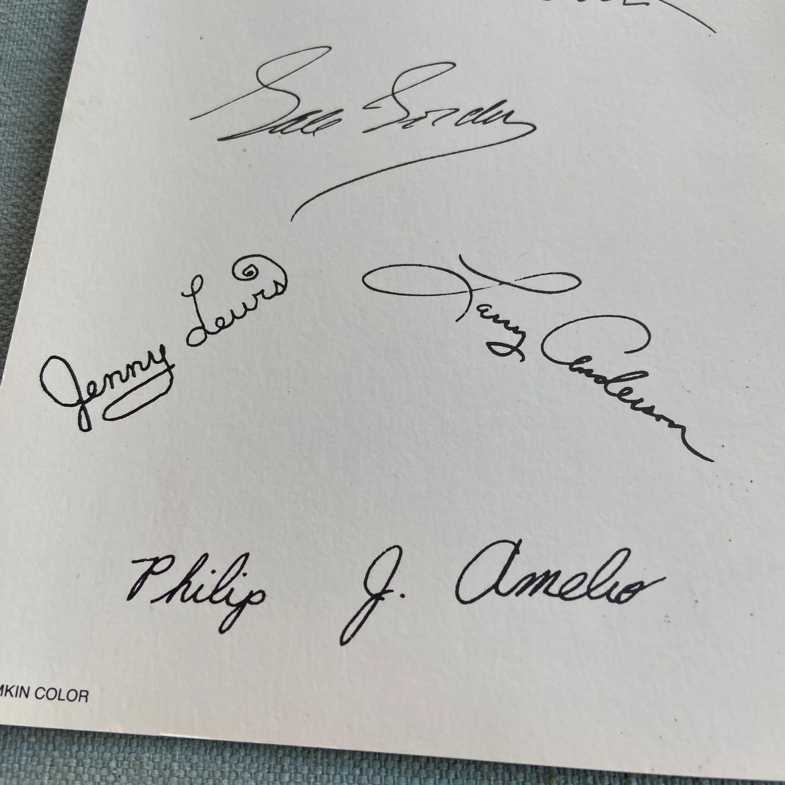 Lucille Ball — Lucille Ball TV Show Cast Signed (not real) Card Life With Lucy Vintage Gift, изображение 5