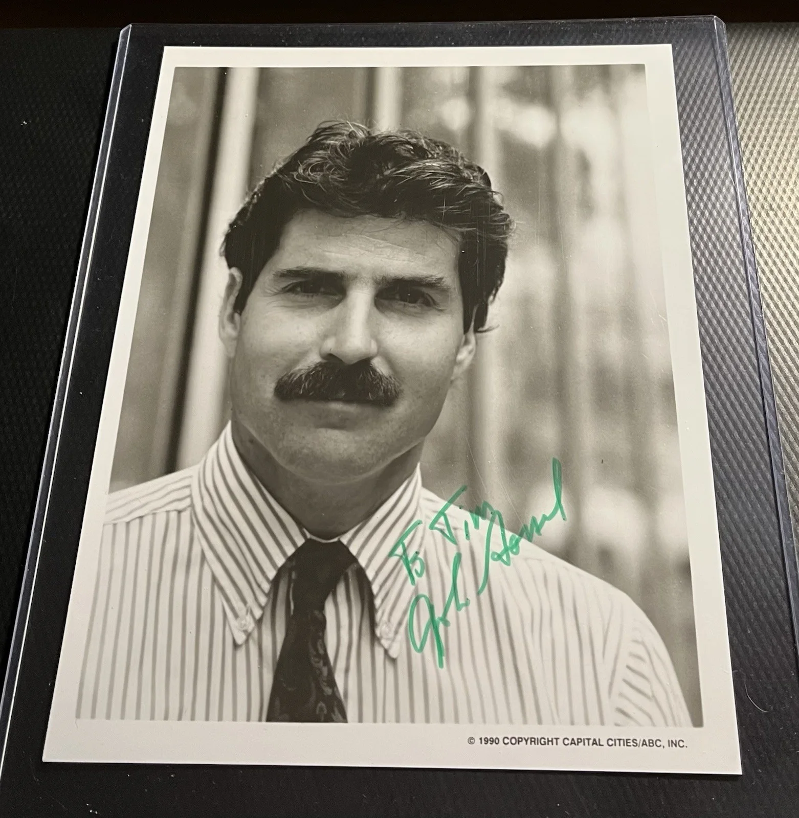 John Stossel — John Stossel aka ABC Capital Cities Signed 8x10 Photograph w/ COA & Top Load, image 2