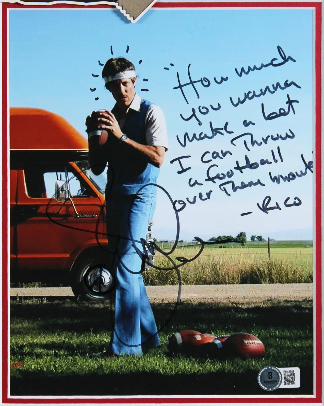 Jon Gries — Jon Gries Napoleon Dynamite "Rico" Signed 8x10 Framed Photo BAS #BU43508, изображение 2