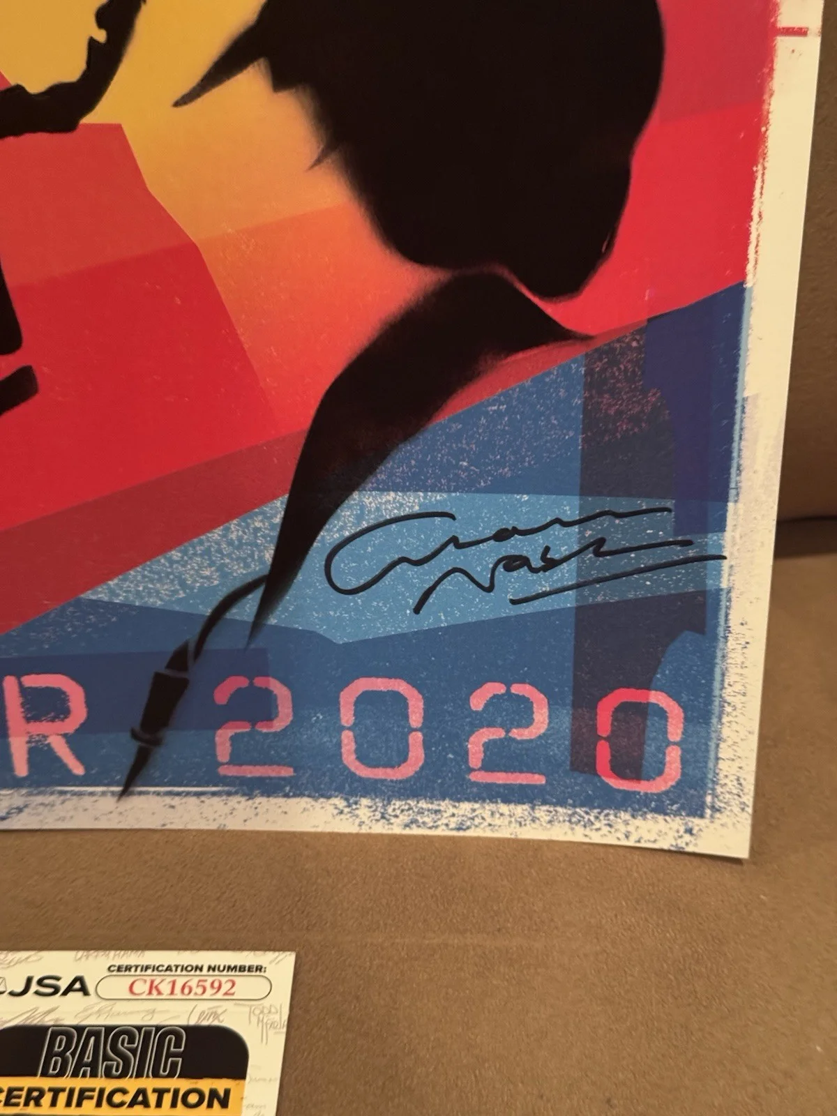 Graham Nash Signed Autographed 11 by 17 Concert Poster JSA, image 2