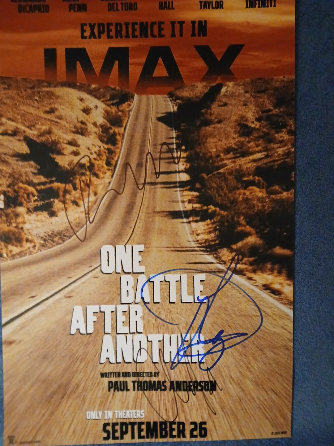 teyana taylor, regina hall, chase infiniti — ONE BATTLE AFTER ANOTHER Cast Signed 🔥 11x17 Photo 📸 ( Hall, Taylor &..., изображение 2