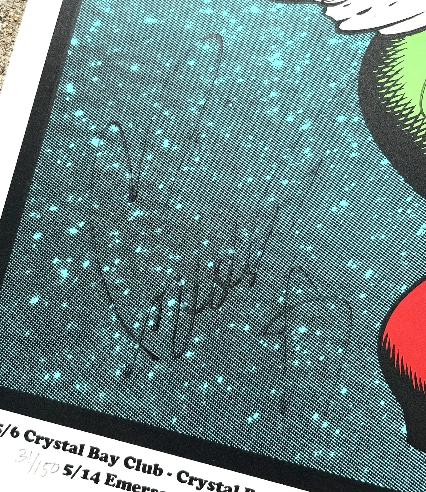 CRB CHRIS ROBINSON Band SIGNED Poster JSA COA & RARE SKETCH, изображение 5