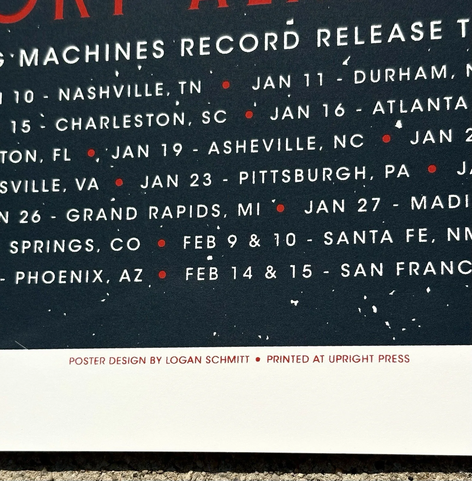 GREGORY ALAN ISAKOV SIGNED Poster JSA COA 2019 Tour, image 2