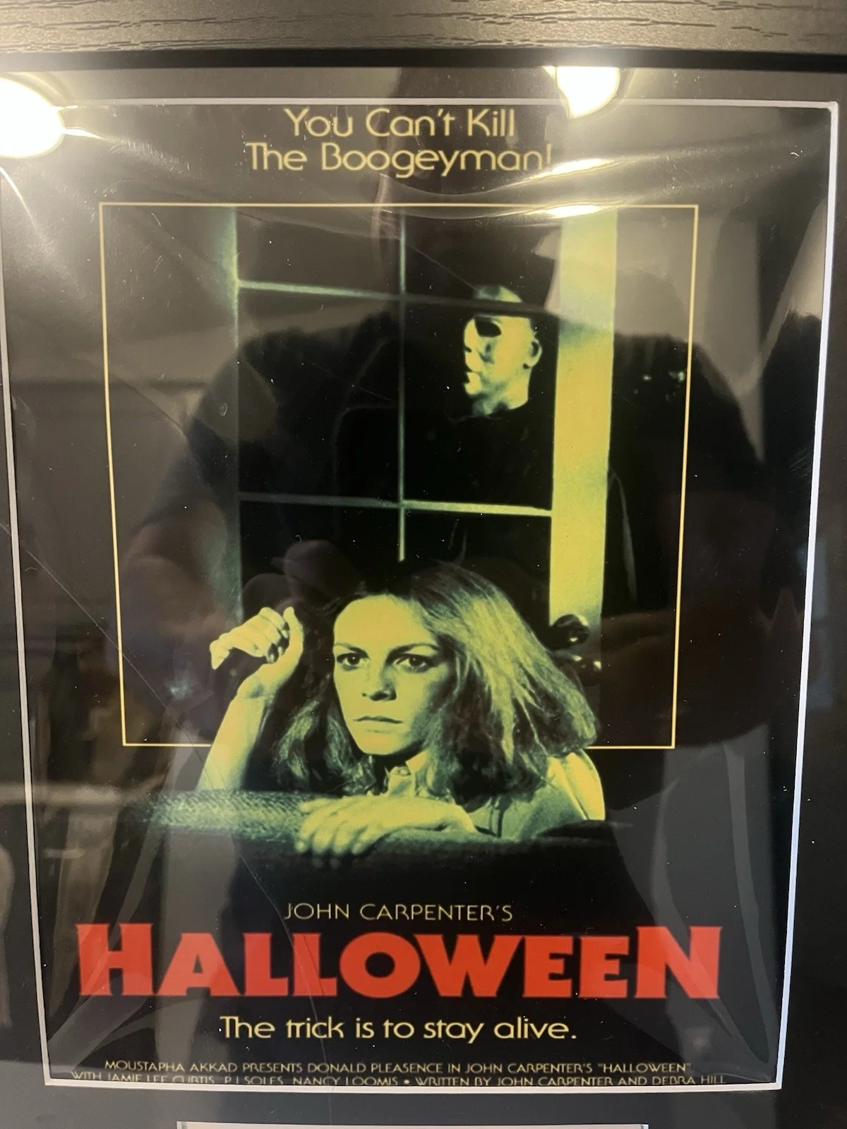 Halloween mini movie poster 8x10 signed by director John Carpenter, image 2