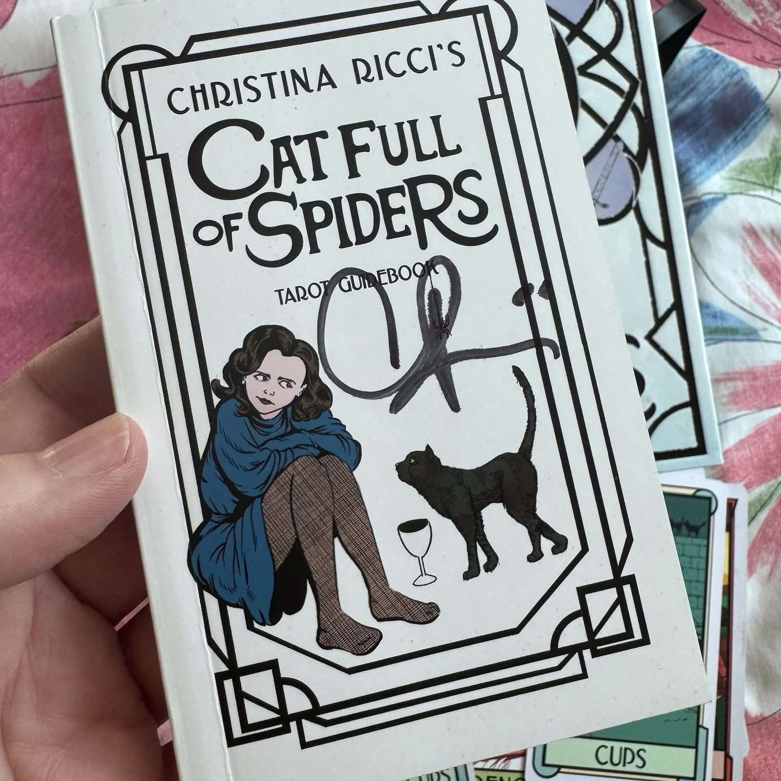 Christina Ricci — SIGNED Christina Ricci - Cat Full Of Spiders Tarot Deck/Guidebook, изображение 4