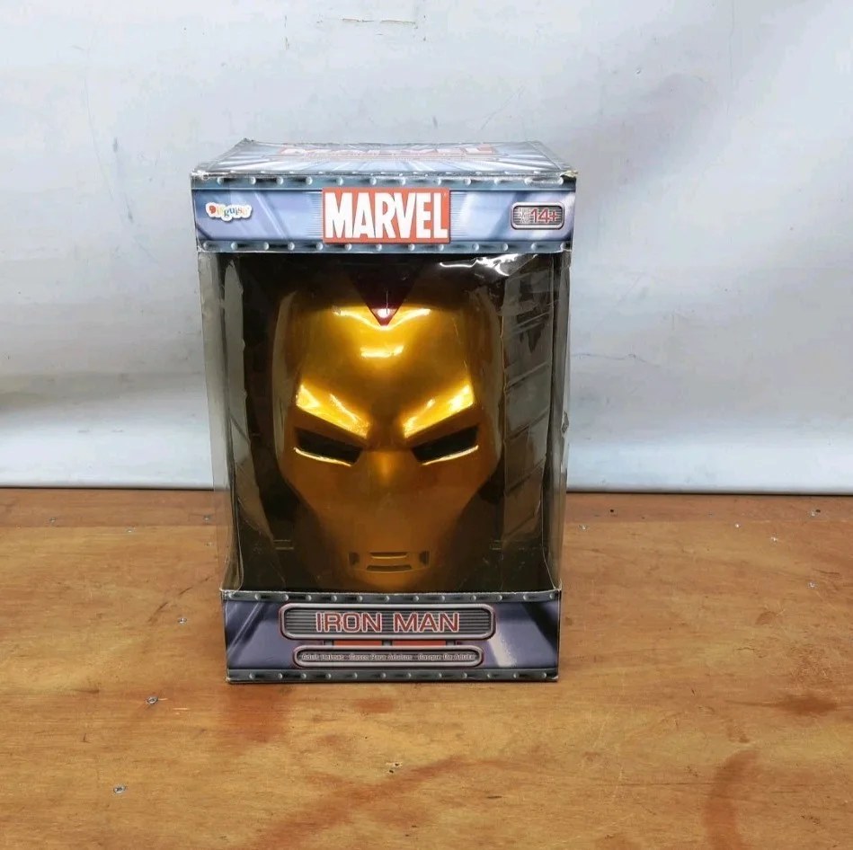Marvel Iron Man Mask 2005 By Disguise Official Prop Display Boxed Collectors, изображение 3