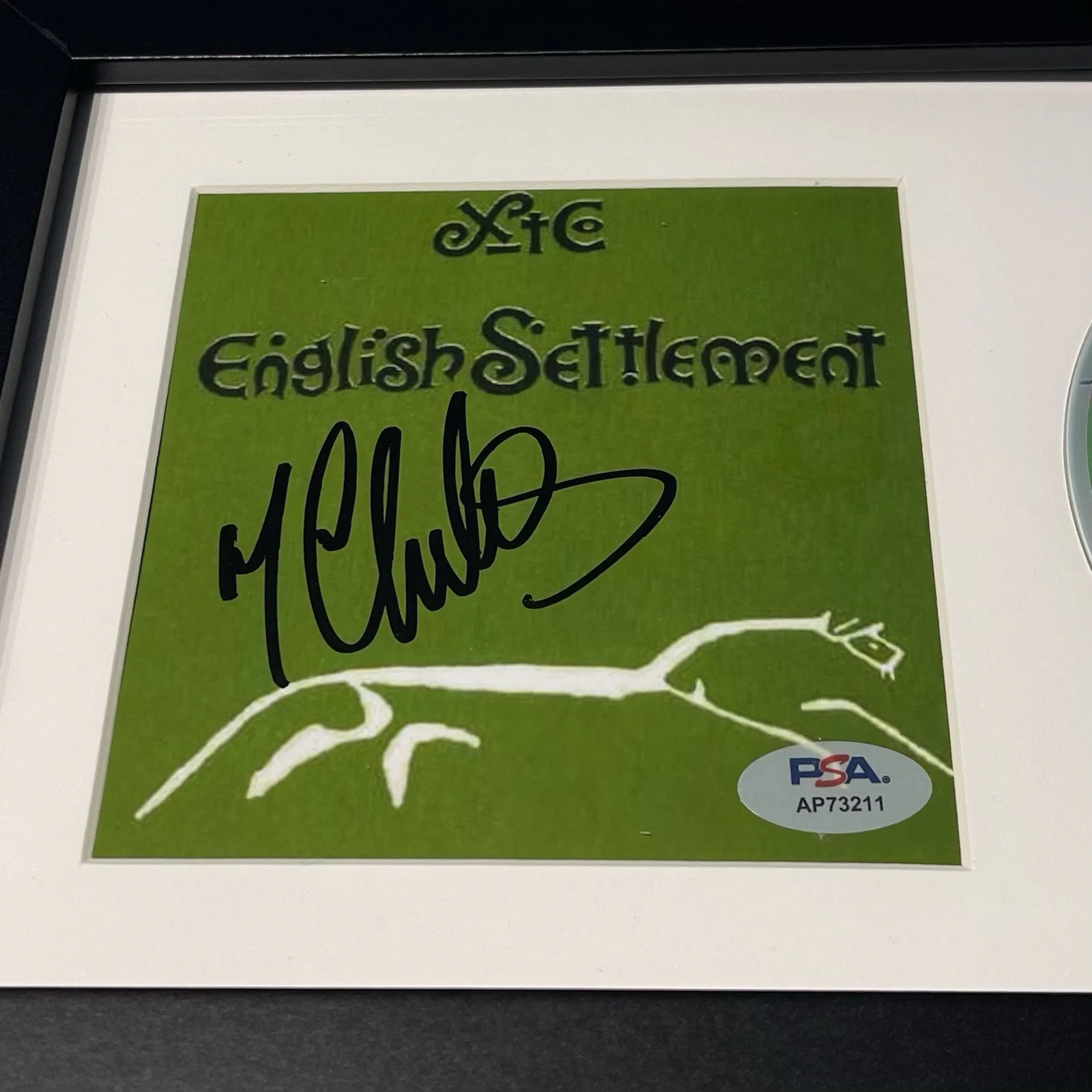 TERRY CHAMBERS SIGNED XTC ENGLISH SETTLEMENT CD ALBUM AUTOGRAPH FRAMED PSA COA, изображение 2
