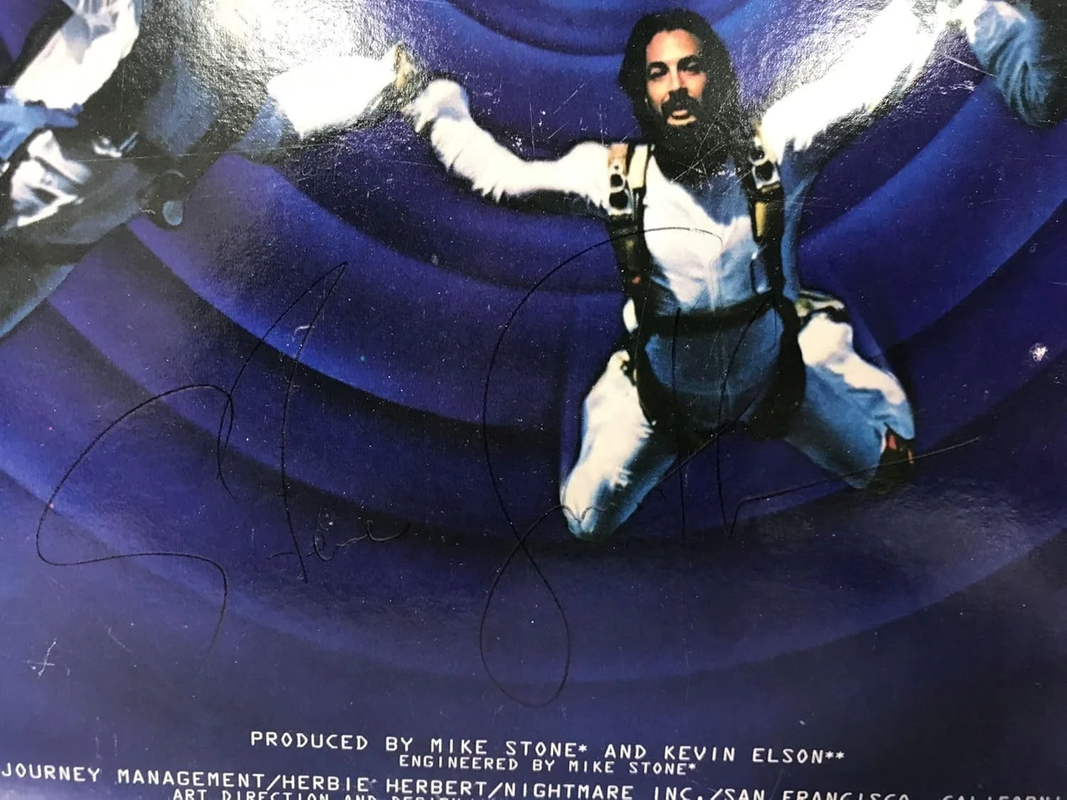 Steve Smith & Jonathan Cain Signed Autographed "Journey" Record Album, image 2