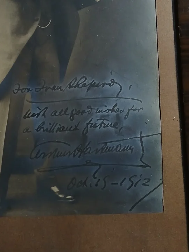Arthur Hartmann — Arthur Hartmann signed photo 1912 from the estate of Violinst Eudice Shapiro., image 2