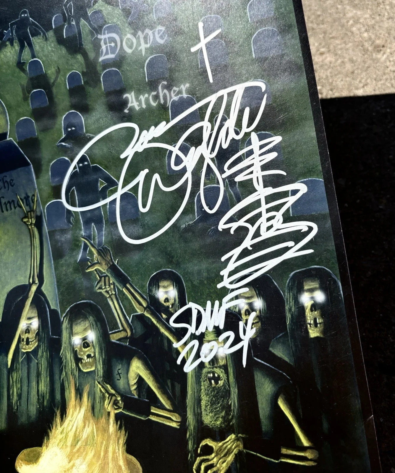 ZAKK WYLDE SIGNED Poster JSA COA Black Label Society 2009 Fillmore San Francisco, image 4