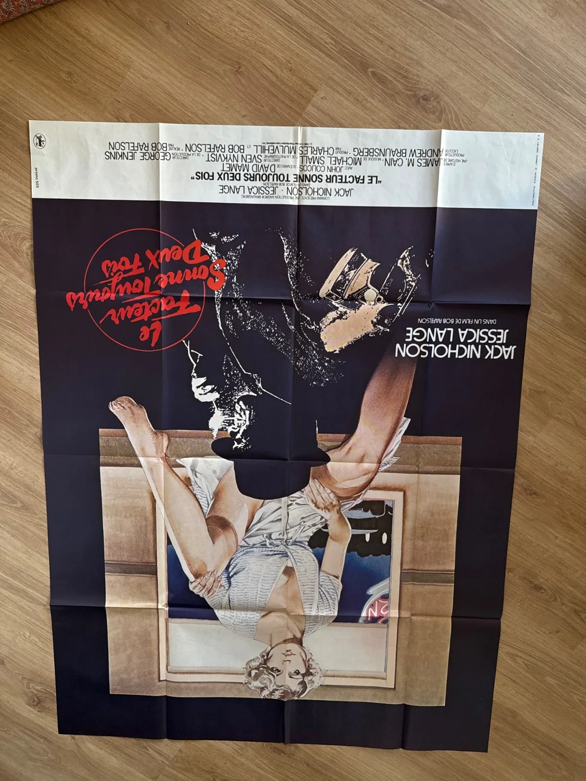 Original 1981 French Poster The Postman Always Rings Twice Nicholson Lange, изображение 4