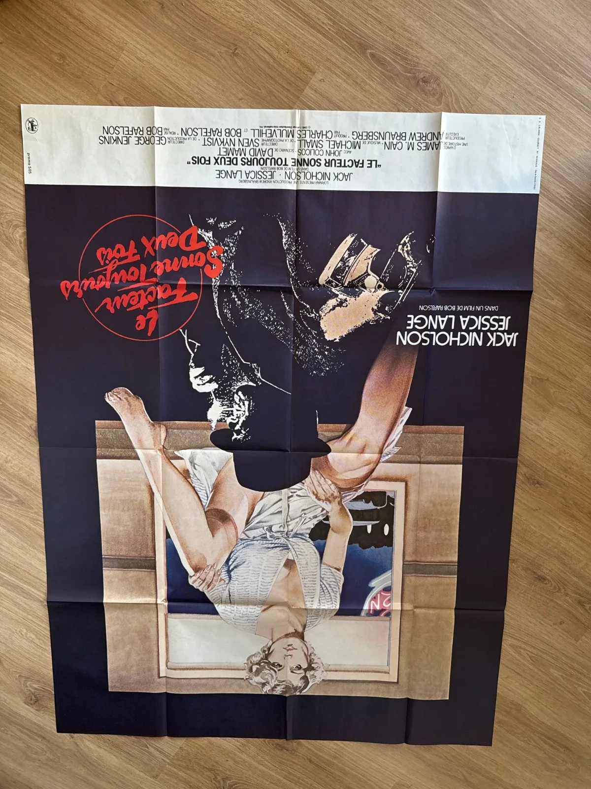 Original 1981 French Poster The Postman Always Rings Twice Nicholson Lange, изображение 5