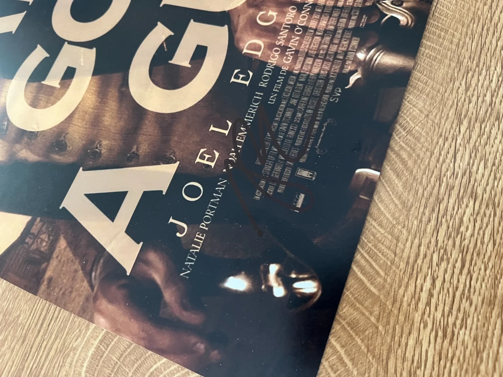 * JOEL EDGERTON * signed 12x18 poster * JANE GOT A GUN * COA *, image 2