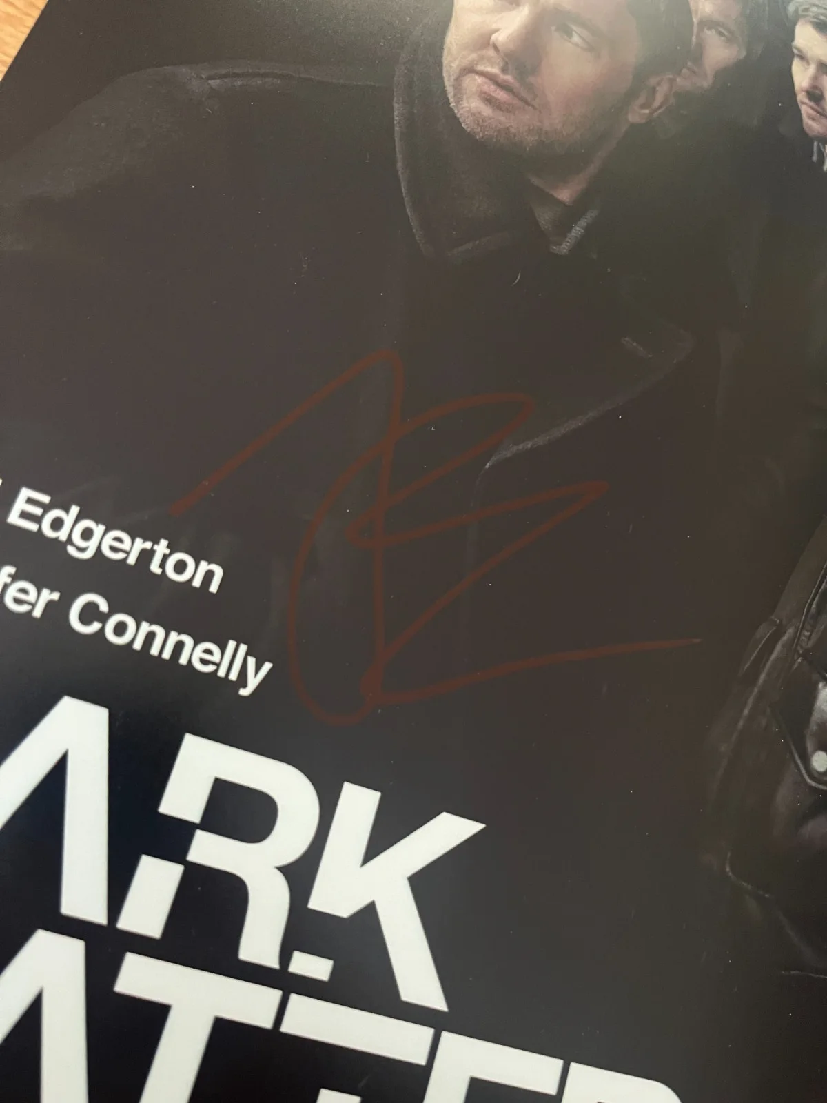 * JOEL EDGERTON * signed 12x18 poster * DARK MATTER * COA *, image 2